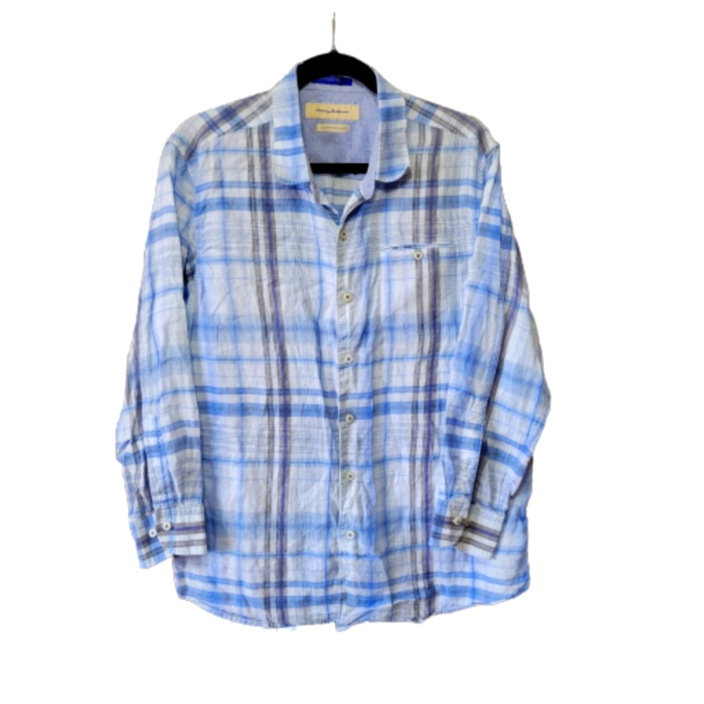 Tommy Bahama Linen Button Down Shirt Men's Size Large